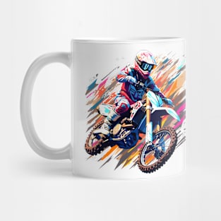 Moto Racing Fast Speed Competition Abstract Mug